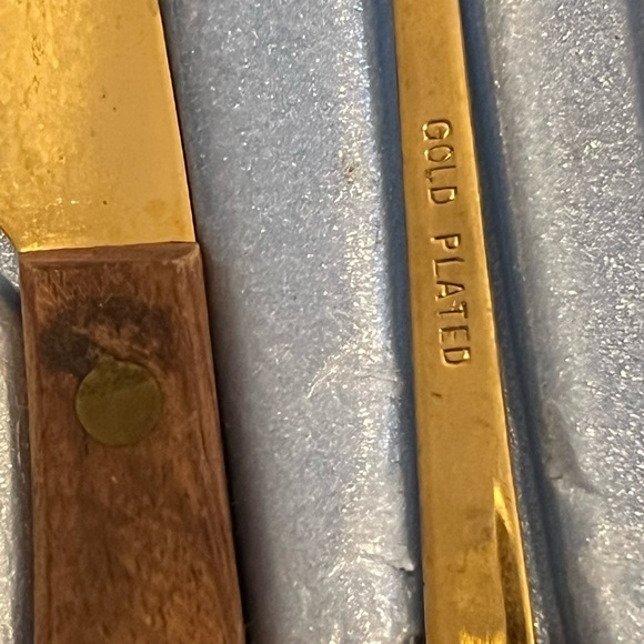 Vintage gold plated and rosewood bar set, 1960’s made in Japan. Original box - Picture 2 of 4